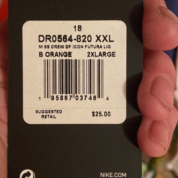 NWT ORANGE NIKE T SHIRT - Picture 2 of 2